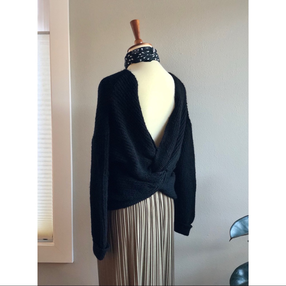 ASOS low back black sweater size 6